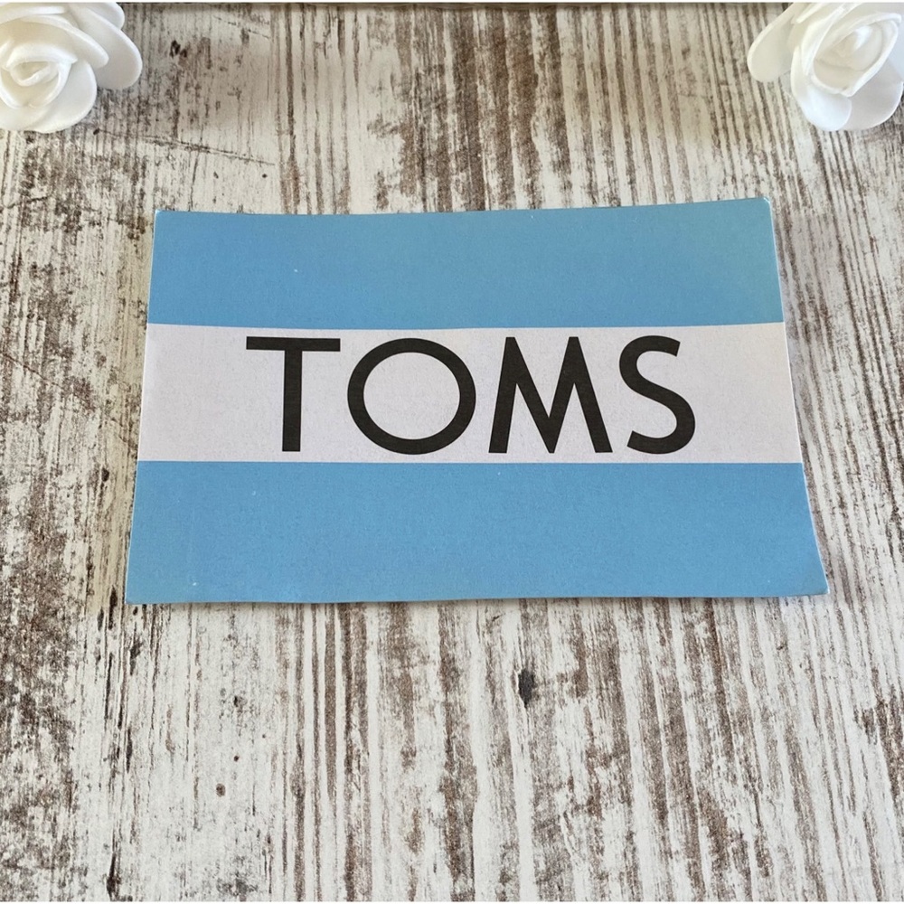 ✨ 5/$10 ✨ Brand new Toms sticker